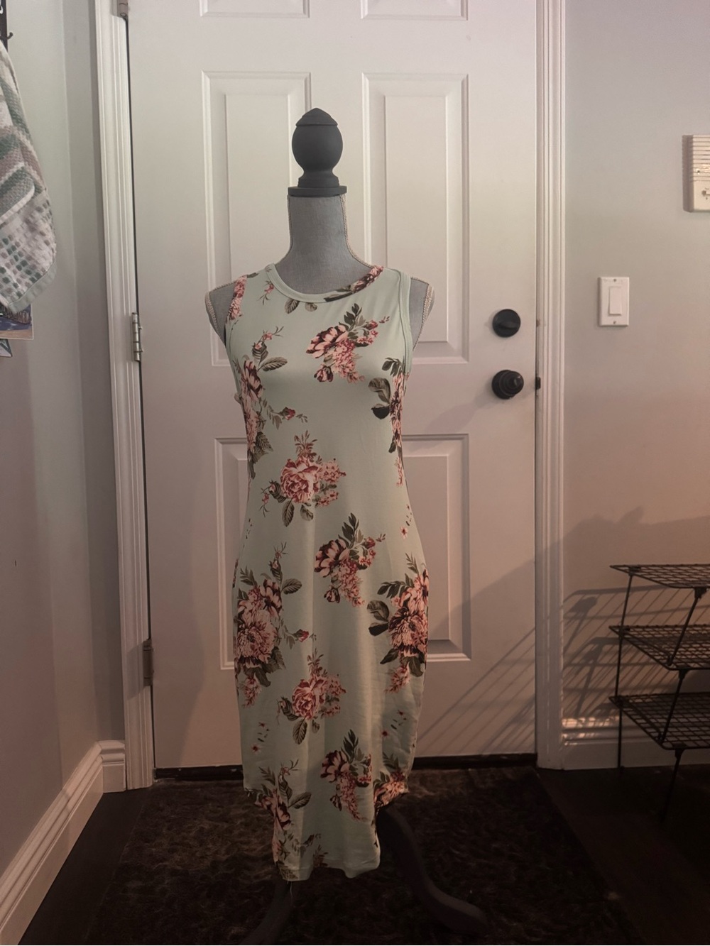 Rue21 Mint Green Floral Midi Dress
